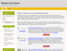 Tablet Screenshot of mastersinscience.org